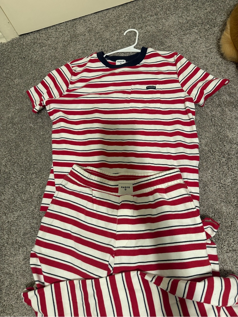 PARKE x Target Red Striped Set